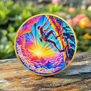 1-99 Years AA Coin, Sports Sobriety Series Medal Extreme Sports Climbing Narcotics Alcoholics Anonymous Celebrate Gifts for Men Women