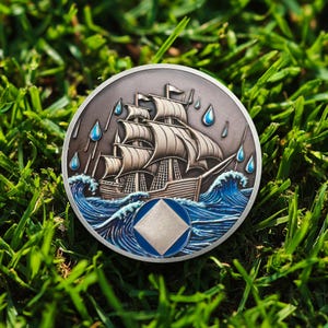 1-99 Years Customized Sobriety Coins Seafaring Spirit, Personalized Milestone Token Celebrate Recovery Addiction NA AA Chip for Men Women