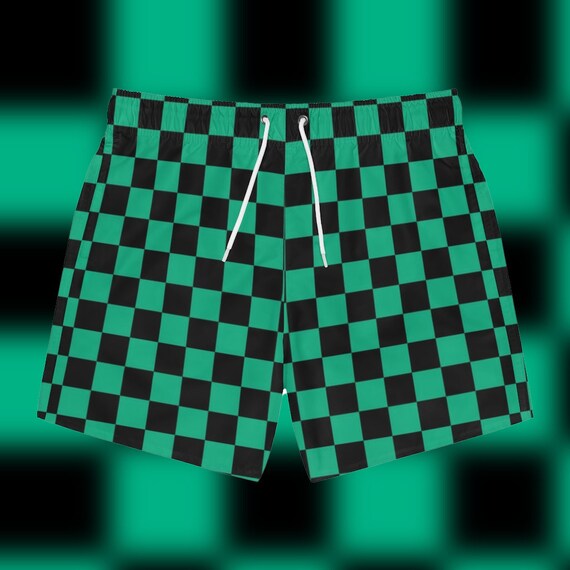 Checkered Swim Trunks Kawaii Cute Anime 
