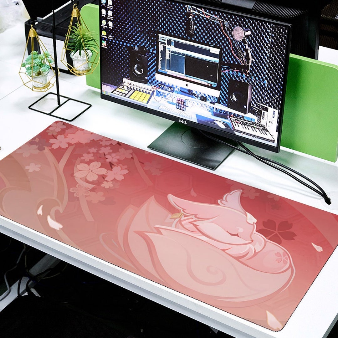 Yae Miko Namecard Desk Mat / Kawaii Lindo Anime Waifu Gaming - Etsy México