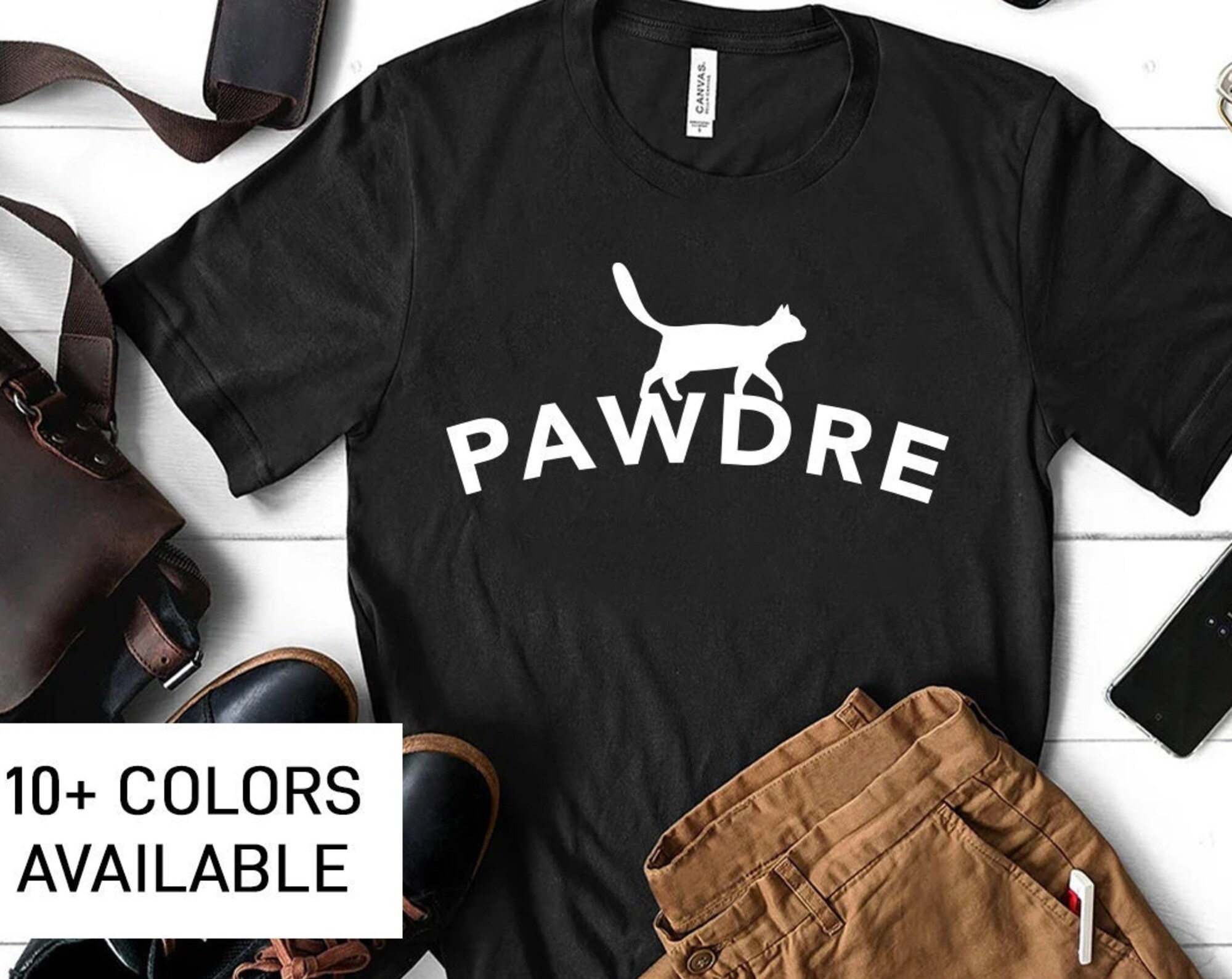 PAWDRE Shirt T-Shirt, Gift For Cat Dad