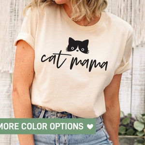 Cat Shirt, Cat Mama T-shirt, Cute Kitty Tee, Kitten T-shirt, Pocket Cat tshirt, Gift for Cats Lover, Cat Mom Shirts
