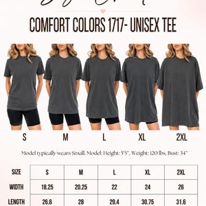 Maglietta Comfort Colors® Made For Lake Days, maglietta con grafica lago, crop top ampio, maglietta a coste per neonati, maglietta per gite estive al lago, maglietta per gite in barca, regalo per il lago immagine 9