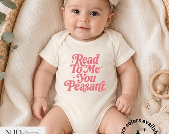 Read to Me You Peasant Shirt, Funny Book Lover Kids Shirt, Baby Reader Toddler Crewneck, Funny Baby Graphic T Shirt, Baby Bodysuit