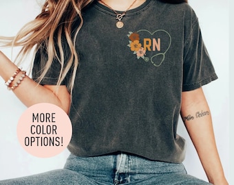 Registered Nurse Shirt for Women, RN TShirt for Registered Nurse, Nursing T-Shirt for Nurse, Gift for Registered Nurse, RN Graduation Gift