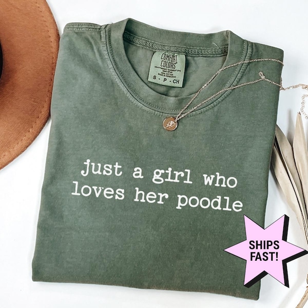 Poodle Shirt Dog Lover Gift Tee Comfort Colors® Pet Owner Animal Lover Gift