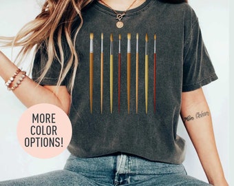 Paint Brush Shirt Art Shirt Watercolor Shirt Artist Shirt Artistic Shirt Paint Shirt, Art Workshop Shirt,Painter Shirt,Gift for Painter