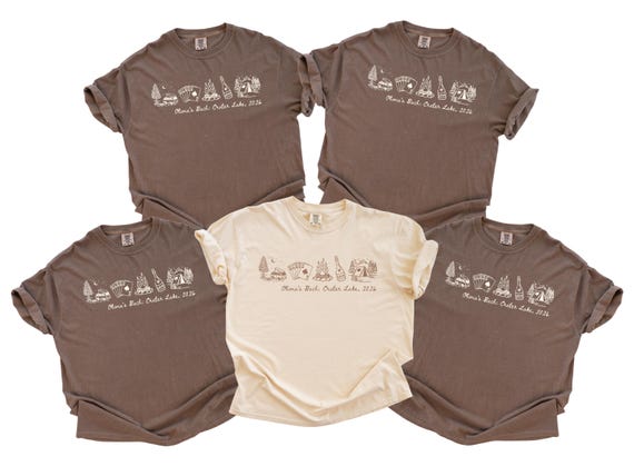 Comfort Colors® Camp Bachelorette Shirt, Personalized Cabin Crew Shirt, Custom Lake Bach Trip Shirt, Camp Bride Matching Group Tshirt