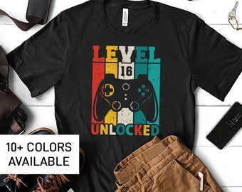 16th Birthday Shirt for Son, Funny TShirt for Gamer Son, Funny 16th Birthday TShirt for Son, Birthday Gift from Mom, Birthday Gift for Son