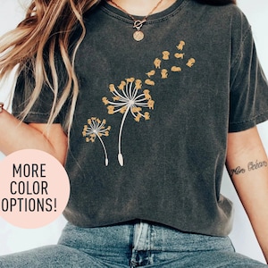 Dandelion Golden Retriever, Dandelion Golden Retriever, Flower Shirt, Dandelion, Dog Lover, Gifts for Dog Mom, Funny Dog Shirt, Pet Owners