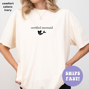 Comfort Colors® Certified Mermaid Shirt, Beach Lover Shirt, Swimming Lover Shirt, Scuba Diving Shirt, Summer Tshirt, Vacation Shirt