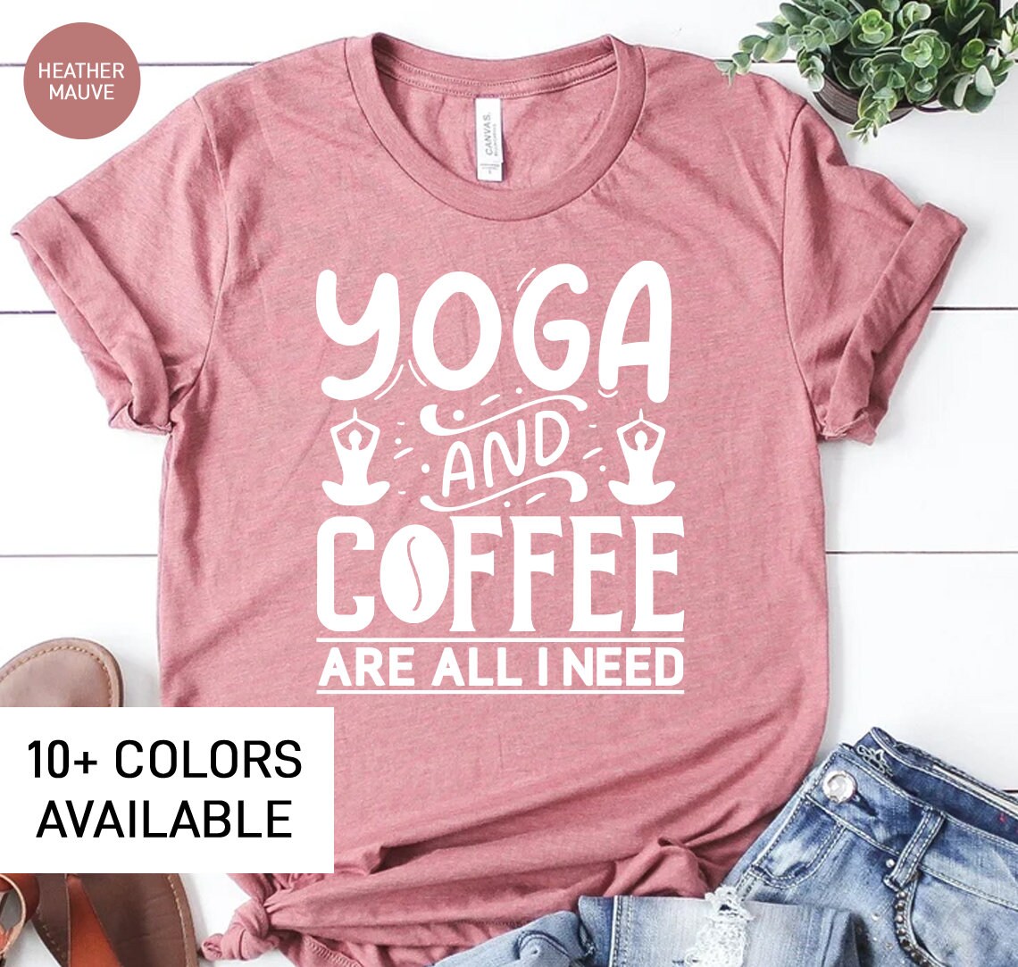 Namaste Home and Drink Wine Yoga Shirt  Funny Yoga Shirt - Gone Coastal  Creations