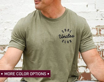 Cool Uncles Club Shirt for Men, Pregnancy Announcement TShirt for Uncle, Cool Uncle T-Shirt for New Uncle, Funny Gift for Uncle to Be