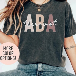 ABA Therapeut Shirt Angewandte Verhaltensanalytik Shirt Verhaltensspezialist Shirt Behavior Techniker SPED Lehrer Shirt ABA Grad Shirt Bild 2