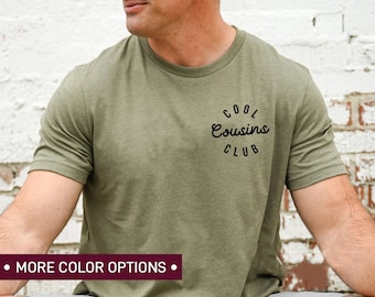 Cool Cousins Club Shirt for Men, Pregnancy Announcement TShirt for Cousin, Cool Papa T-Shirt for New Cousin, Funny Gift for Cousin to Be