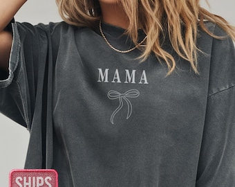 Comfort Colors® Coquette Mama Shirt Mom Appreciation Shirt Best Mom Shirt Mama TShirt Gift for Mother’s Day From Daughter, Mom Gift
