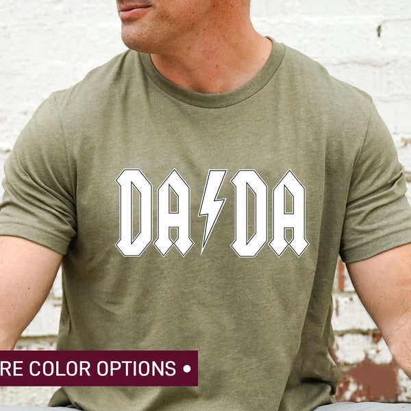 Dada Thunderbolt Shirt, Bestes Dada Shirt, Cooles Dad Shirt, Papas Shirt zum Vatertag, Geschenk von Tochter, Geschenk für werdenden Papa