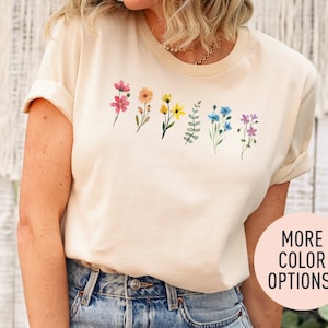 Pride Flowers Shirt, LGBTQIA+ Pride Shirt, Rainbow Flower Shirt, Pride Month Shirt, Gay Rights Gift, Equality Shirt, LGBTQIA Supporter Shirt