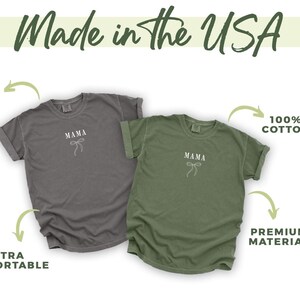 Comfort Colors® Coquette Mama Shirt Mom Appreciation Shirt Best Mom Shirt Mama TShirt Gift for Mother’s Day From Daughter, Mom Gift image 7