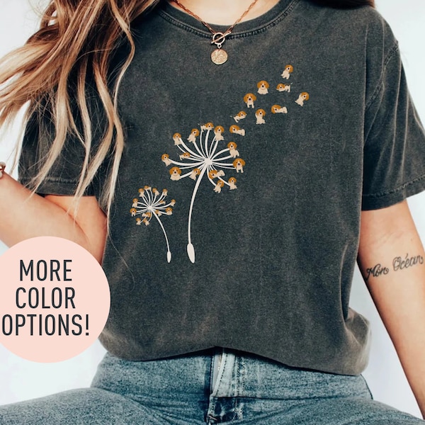 Dandelion Beagle, Dandelion Beagle Flower Shirt, Dandelion, Dog Lover, Gifts for Dog Mom, Funny Dog Shirt, Pet Owners Gift