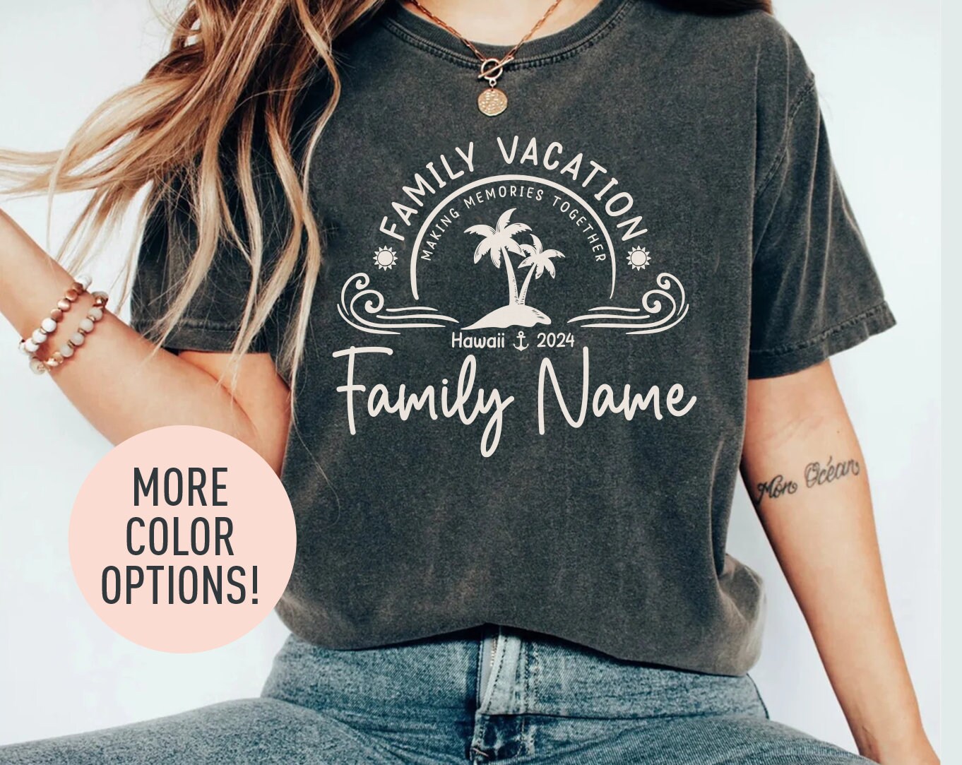 Discover Family Vacation 2024 Shirt, Making Memories Together Shirt, Custom Family Name Vacation T-Shirt