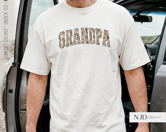 Camo Grandpa Crewneck Sweatshirt, Camouflage Grandpa Tee, Father's Day Gift for Grandpa, Grandpa Sweater