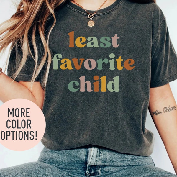 Least Favorite Child Shirt for Grandchild, Cute Birthday Gift for Grandchild, Funny Grandchild Gift from Grandma, Grandchild Birthday Gift