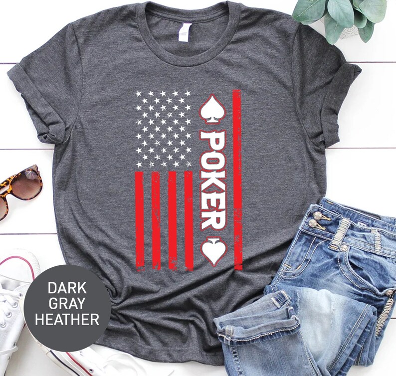 T-shirt Limp'in Thème Poker Geek - Couleur Noir, Col V, Taille S, Neuf Avec étiquettes
