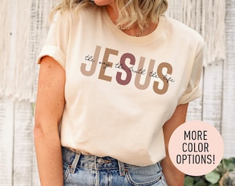 Jesus The Way The Truth The Life Shirt for Women Christian Shirt for Women Retro Christian Tshirt Jesus Tee for Christian Apparel