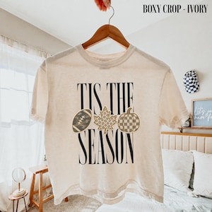 Camiseta Pumpkin Spice Latte, Camiseta Comfort Colors® "Tis The Season", Camiseta de fútbol de otoño, Camiseta Touchdown Fall, Camiseta de Acción de Gracias, Gráfico de otoño