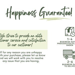 The image is a collage of three images: a green box with a white clock, a green truck, and a green and white sign with text.