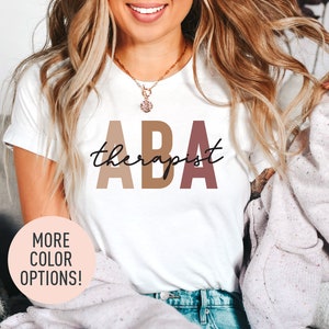 ABA Therapeut Shirt Angewandte Verhaltensanalytik Shirt Verhaltensspezialist Shirt Behavior Techniker SPED Lehrer Shirt ABA Grad Shirt Bild 3