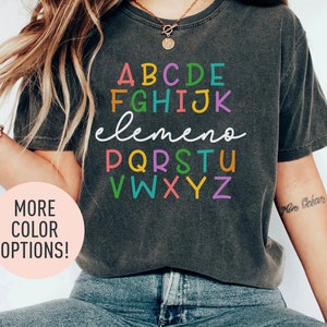 Alphabet Shirt, ABCD Shirt, Cute Teacher Shirt,Preschool Teacher Shirt, Kindergarten Teacher Shirt, Nursery Teacher Shirt