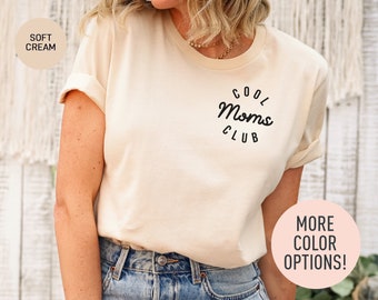 Cooles Moms Club Shirt für Frauen, Cooles Mama TShirt für Mama, Cooles Mama T-Shirt für frischgebackene Mama, Lustiges Geschenk für werdende Mama