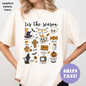 Comfort Colors® Vintage Halloween Shirt, Retro Halloween Shirt, Spooky Season Shirt, Pumpkin Witch Shirt, Gift For Halloween