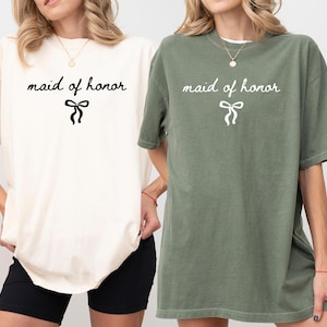 Comfort Colors® Maid Of Honor Shirt, Maid Of Honor Proposal Shirt, Bachelorette Shirt for Maid of Honor, Bridal Party Gifts, Gift from Bride