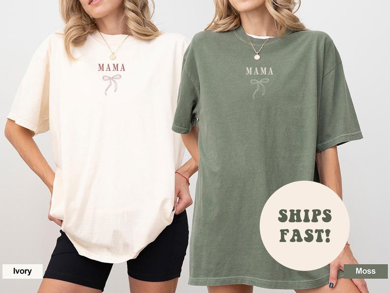 Comfort Colors® Coquette Mama Shirt Mom Appreciation Shirt Best Mom Shirt Mama TShirt Gift for Mother’s Day From Daughter, Mom Gift image 4