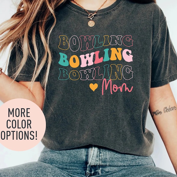 Bowling Mom Shirt, Retro Bowling Mama Shirt, Mother's Day Gift, Sports Mom Shirt, Cute Bowling Shirt for Mama, Shirt for Mom
