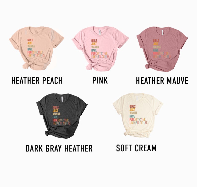 four different types of t - shirts that say pink, pink, pink, dark