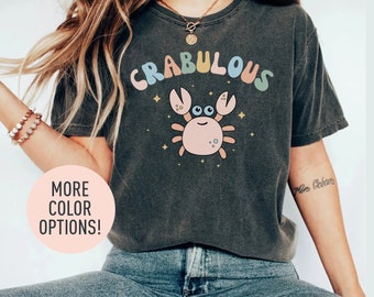 Crabulous Shirt, Crab Shirt, Beach Shirt, Summer Vibe Shirt, Crab Shirt for Her, Crab Hunt Shirt, Sea Life Shirt, Ocean Shirt, Crab Gift