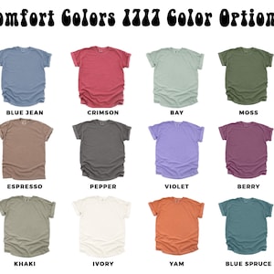 a collection of twelve t-shirts in various colors, arranged in a 4x3 grid.