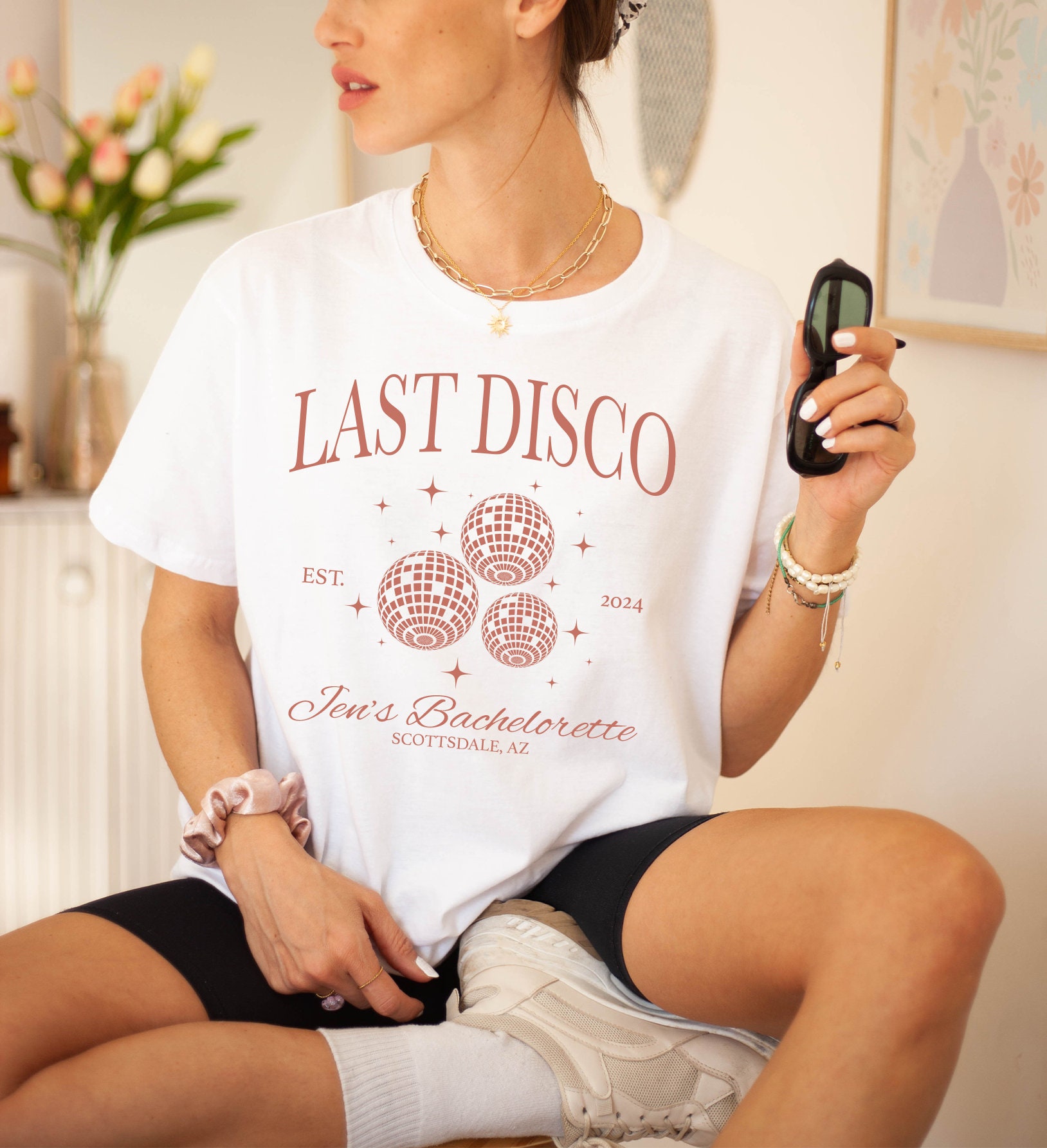 Last Disco Shirt, Disco Bride Dancing Queens Shirt, Custom Name Bachelorette Shirt