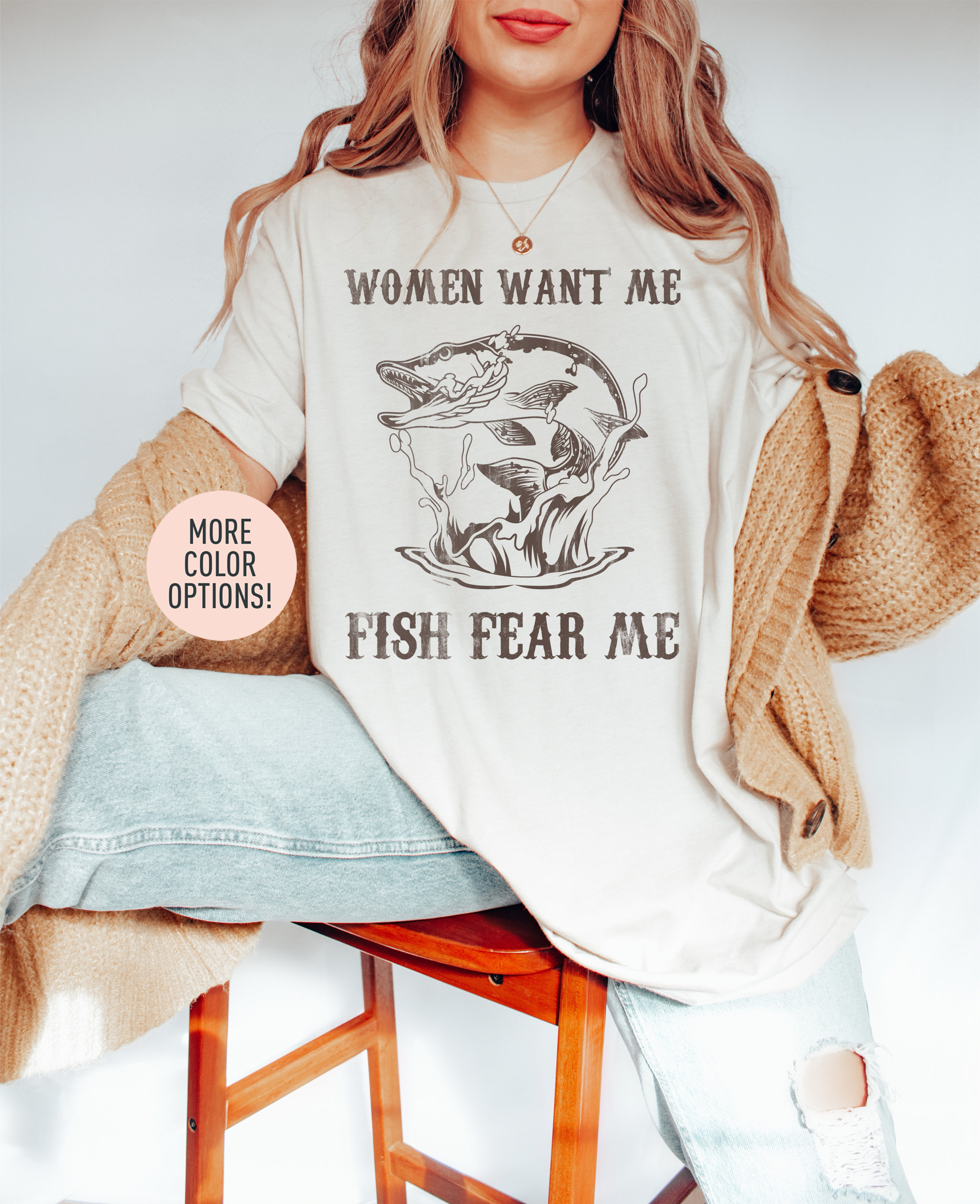 Women Want Me Fish Fear Me Fishing Mens Premium Tri Blend T-Shirt