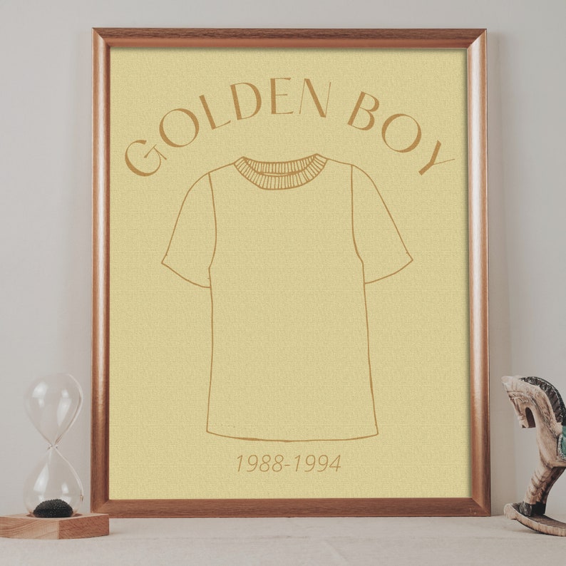 Seinfeld Golden Boy Tshirt Art Print Seinfeld Art Funny Etsy