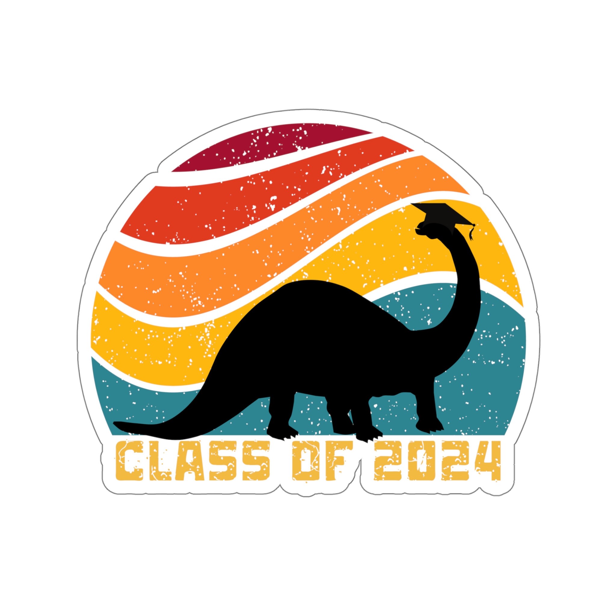 Class of 2024 Dinosaur Sticker 2024 Graduation Gift 2024 Etsy UK