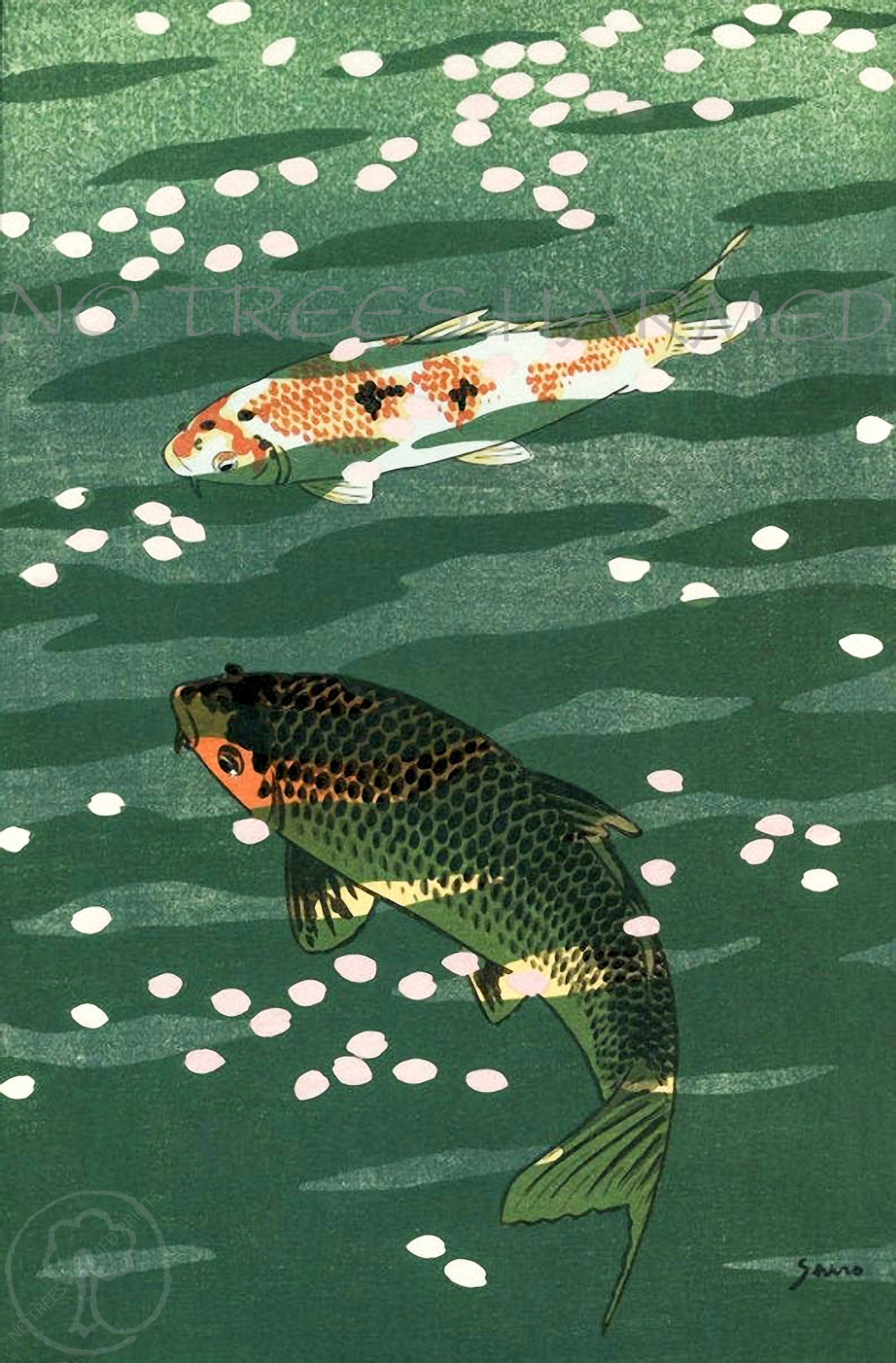 Japanese Art Print, Shiro Vintage Print, Ukiyoe Art Print, Woodblock