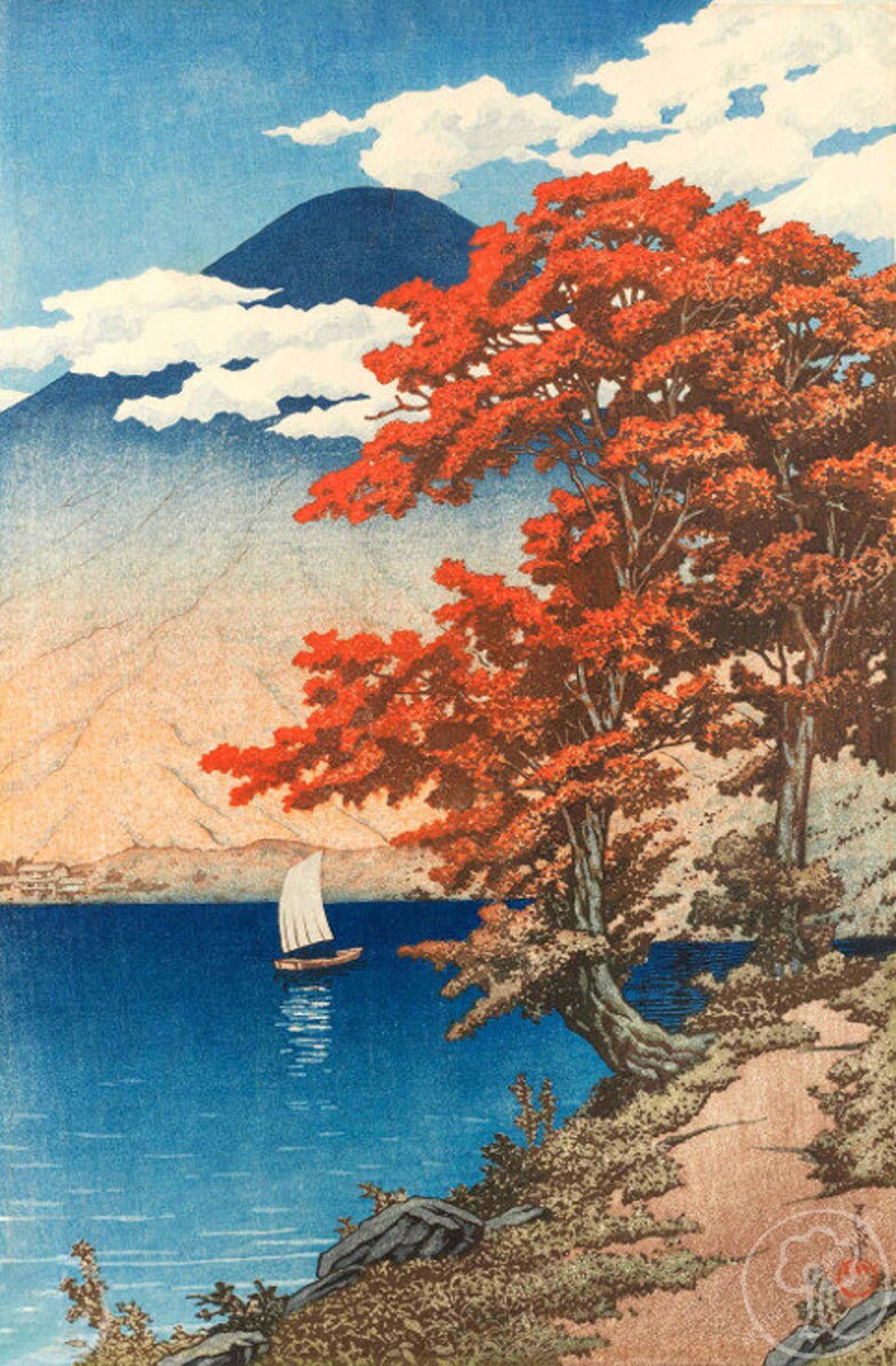 Japanese Art Print Hasui Vintage Print Ukiyo e Art Print Woodblock 