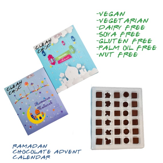 Ramadan Advent Calendar Vegan-nut Free-no Milk-dairy Free-vegetarian-halal  