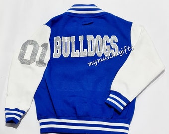 Personalised Baseball Varsity Cheerleader Bomber Jacket