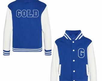 Girls' Purple Varsity Style Baseball Jacket By A2Z 4 KIDS - Ages 5-13 Years